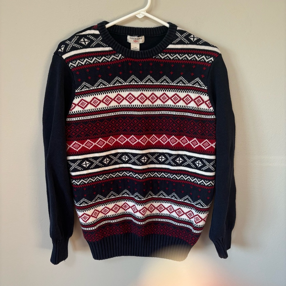Dockers Fair Isle Sweater 100% Cotton